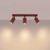 Plafonniers Acier Bordeaux GU10 3 RING