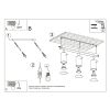 Plafonniers Acier Bordeaux GU10 3 RING