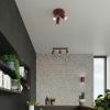 Plafonniers Acier Bordeaux GU10 3 RING
