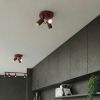 Plafonniers Acier Bordeaux GU10 3 RING