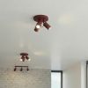 Plafonniers Acier Bordeaux GU10 3 RING