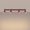 Plafonniers Acier Bordeaux GU10 4 RING