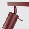 Plafonniers Acier Bordeaux GU10 4 RING