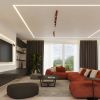 Plafonniers Acier Bordeaux GU10 4 RING