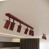 Plafonniers Acier Bordeaux GU10 4 RING
