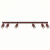 Plafonniers Acier Bordeaux GU10 6 RING