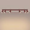Plafonniers Acier Bordeaux GU10 6 RING