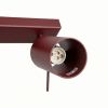 Plafonniers Acier Bordeaux GU10 6 RING