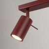Plafonniers Acier Bordeaux GU10 6 RING