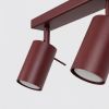 Plafonniers Acier Bordeaux GU10 6 RING
