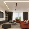Plafonniers Acier Bordeaux GU10 6 RING