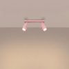 Plafonniers Acier Rose GU10 2 RING