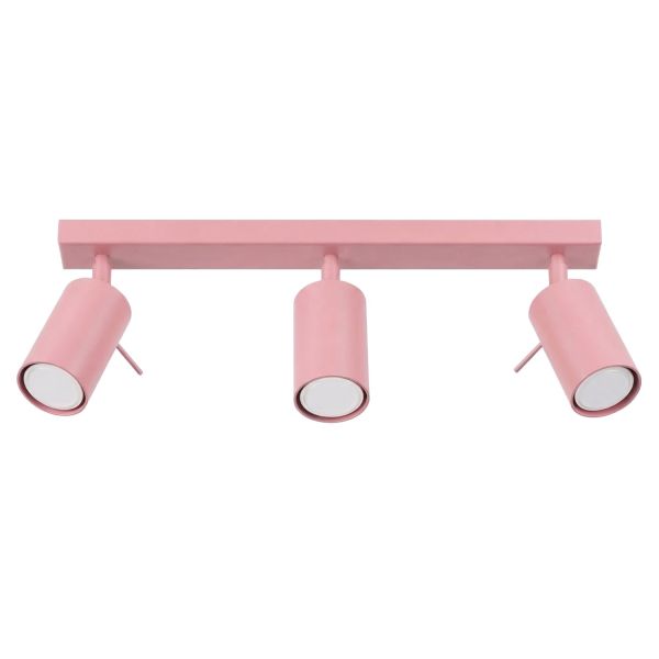Plafonniers Acier Rose GU10 3 RING