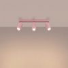 Plafonniers Acier Rose GU10 3 RING