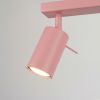 Plafonniers Acier Rose GU10 3 RING
