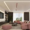 Plafonniers Acier Rose GU10 3 RING