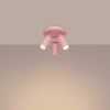 Plafonniers Acier Rose GU10 3 RING