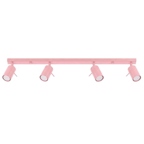 Plafonniers Acier Rose GU10 4 RING