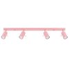 Plafonniers Acier Rose GU10 4 RING