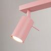 Plafonniers Acier Rose GU10 4 RING
