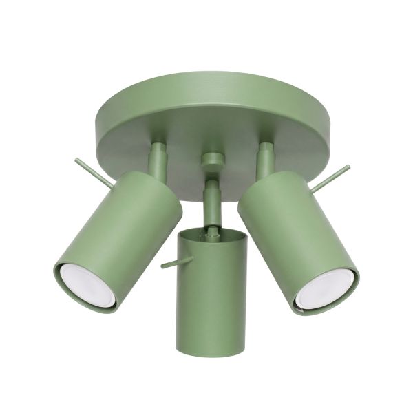 Plafonniers Acier Sauge GU10 3 RING