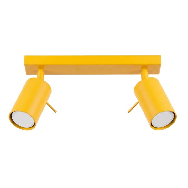 Plafonniers Acier Jaune GU10 2 RING