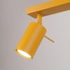 Plafonniers Acier Jaune GU10 2 RING
