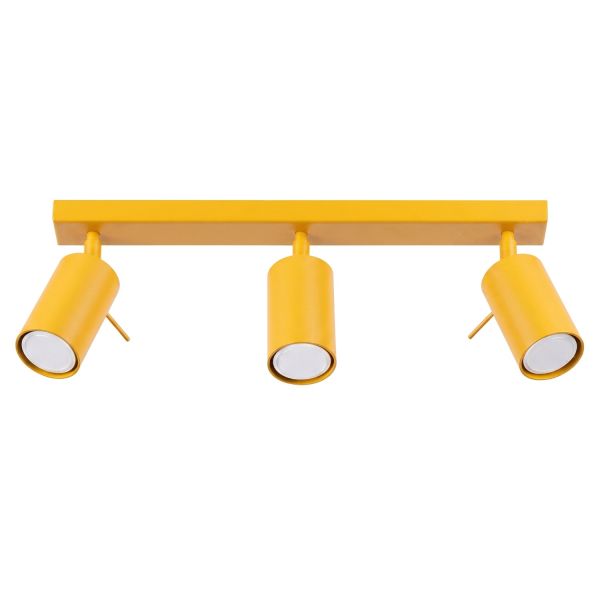 Plafonniers Acier Jaune GU10 3 RING