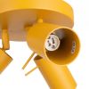 Plafonniers Acier Jaune GU10 3 RING