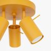Plafonniers Acier Jaune GU10 3 RING