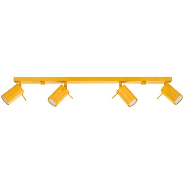 Plafonniers Acier Jaune GU10 4 RING
