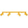 Plafonniers Acier Jaune GU10 4 RING