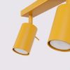 Plafonniers Acier Jaune GU10 4 RING