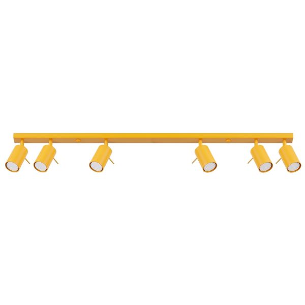 Plafonniers Acier Jaune GU10 6 RING