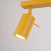 Plafonniers Acier Jaune GU10 6 RING