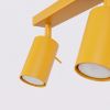 Plafonniers Acier Jaune GU10 6 RING