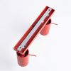 Plafonniers Acier Rouge GU10 2 RING