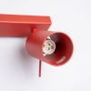 Plafonniers Acier Rouge GU10 2 RING