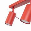 Plafonniers Acier Rouge GU10 2 RING