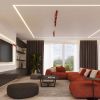 Plafonniers Acier Rouge GU10 2 RING