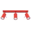 Plafonniers Acier Rouge GU10 3 RING