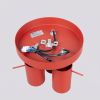 Plafonniers Acier Rouge GU10 3 RING