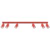 Plafonniers Acier Rouge GU10 6 RING