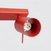 Plafonniers Acier Rouge GU10 6 RING