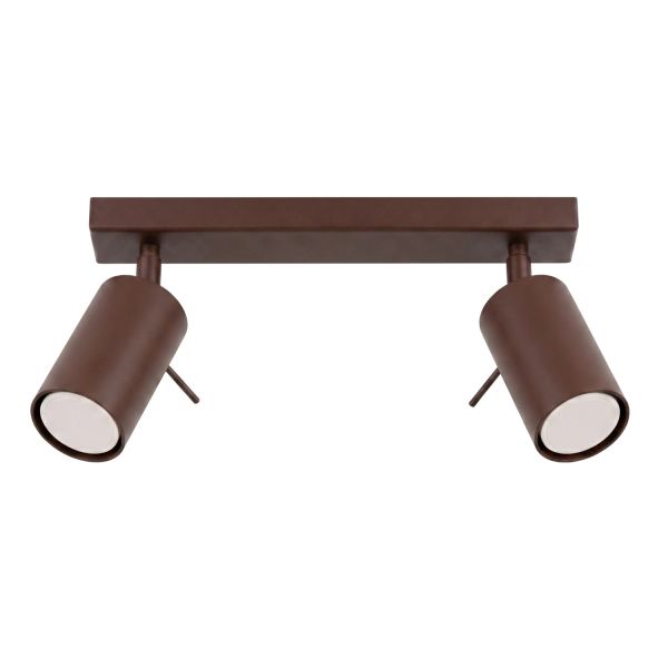 Plafonniers Acier Marron GU10 2 RING