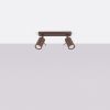 Plafonniers Acier Marron GU10 2 RING