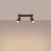 Plafonniers Acier Marron GU10 2 RING