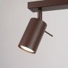 Plafonniers Acier Marron GU10 2 RING