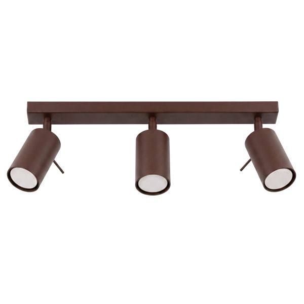 Plafonniers Acier Marron GU10 3 RING