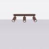 Plafonniers Acier Marron GU10 3 RING